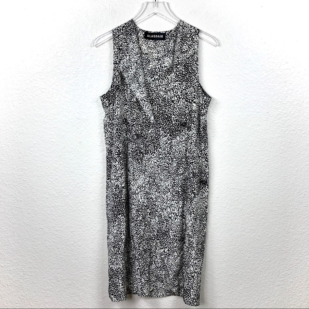 ALASDAIR Silk Print Dress